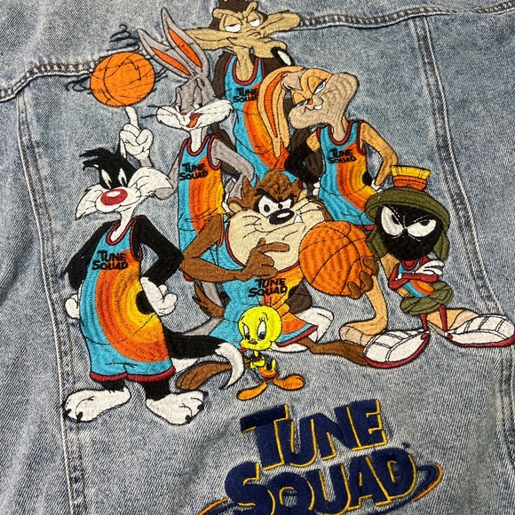 Space Jam Tune Squad Denim Jacket size large - Picture 4 of 5